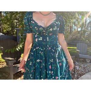Gorgeous Hill House "Ophelia Fairy Garden' Cottagecore Midi Dress